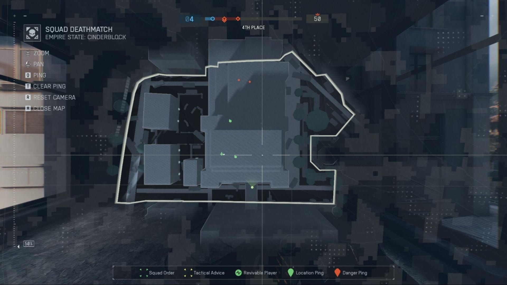 BF6 map interface showing a tactical overview of an in-game location