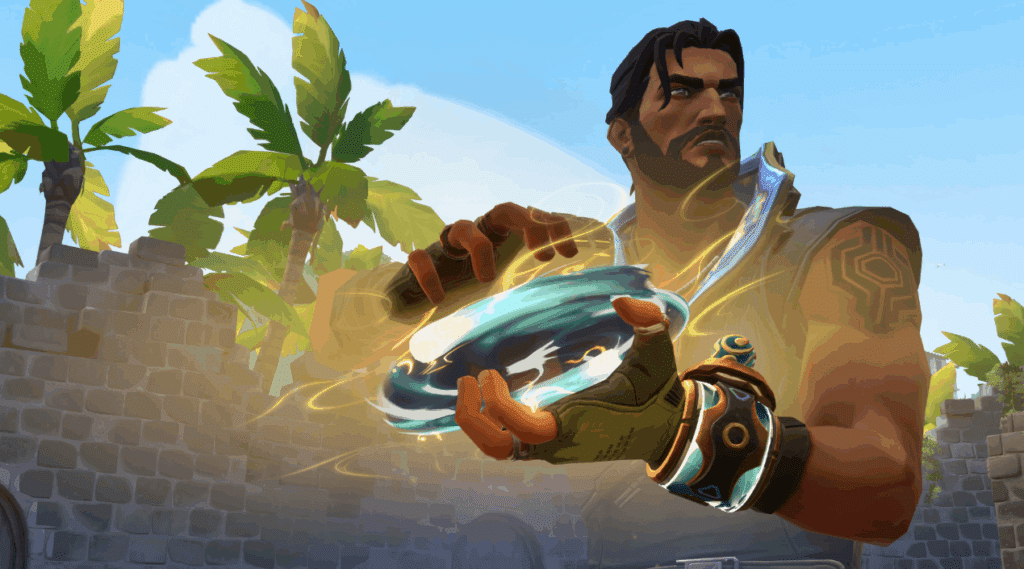 VALORANT agent Harbor preparing ability in-game screenshot