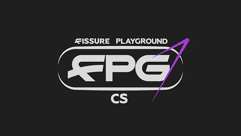 Image of FISSURE Playground CS logo on a black background