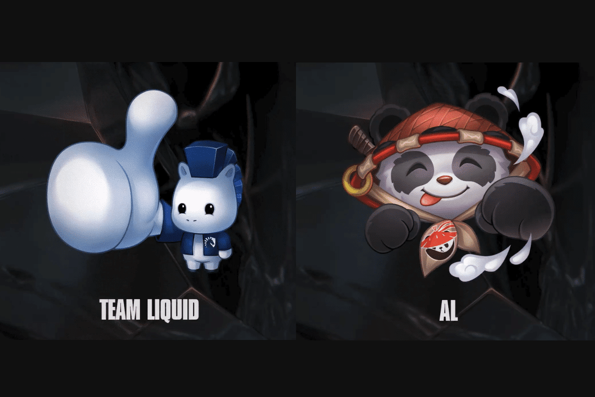 Esports team emotes