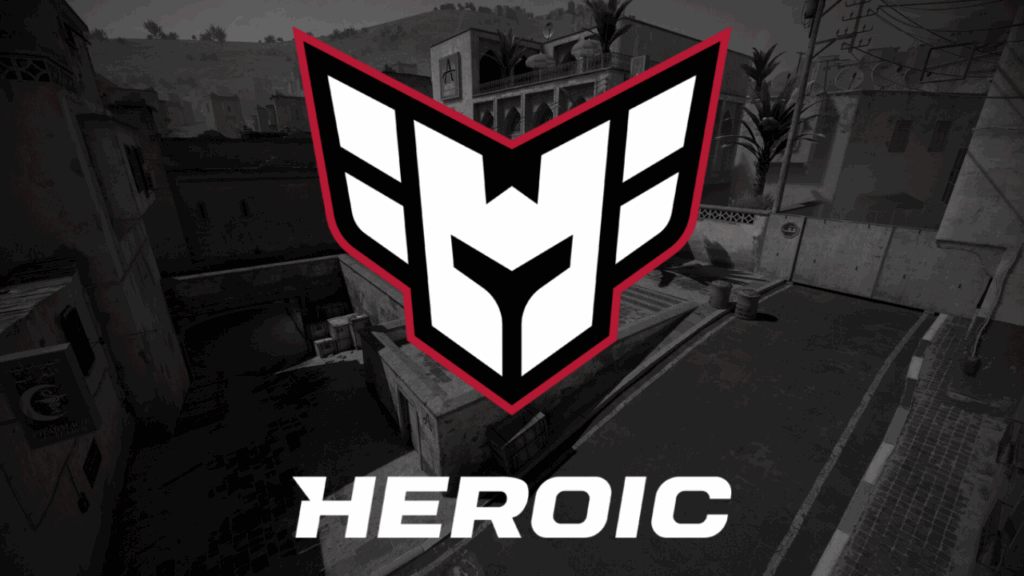 HEROIC logo with Counter-Strike 2 map in the background