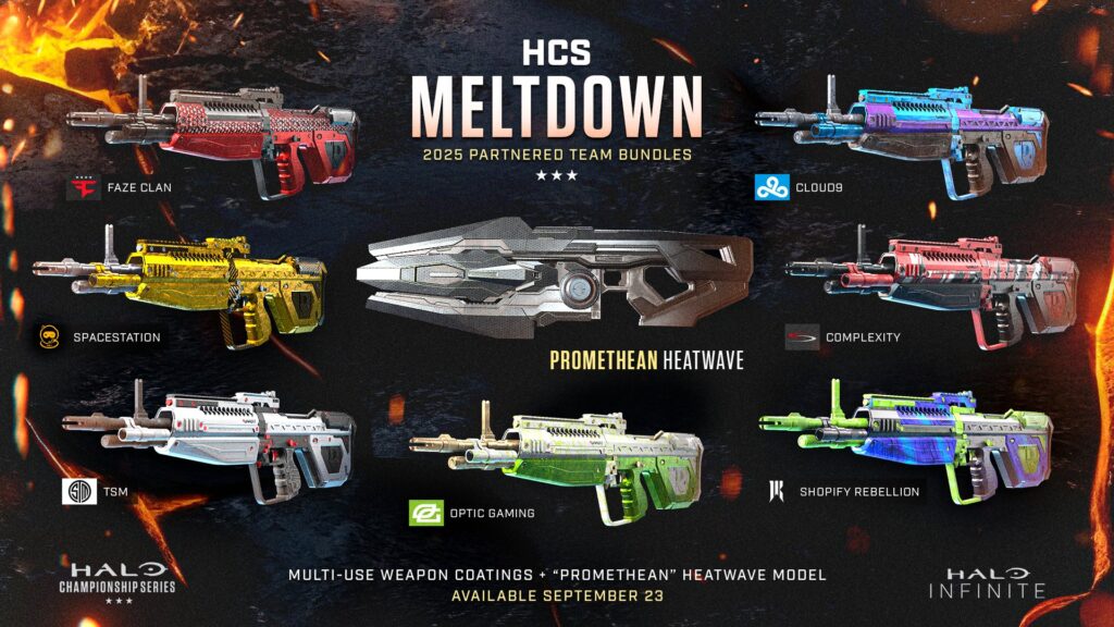 Halo Esports reveals HCS Meltdown team bundles