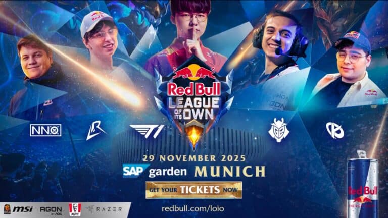 T1, G2 and Los Ratones announced for Red Bull League of Its Own 2025