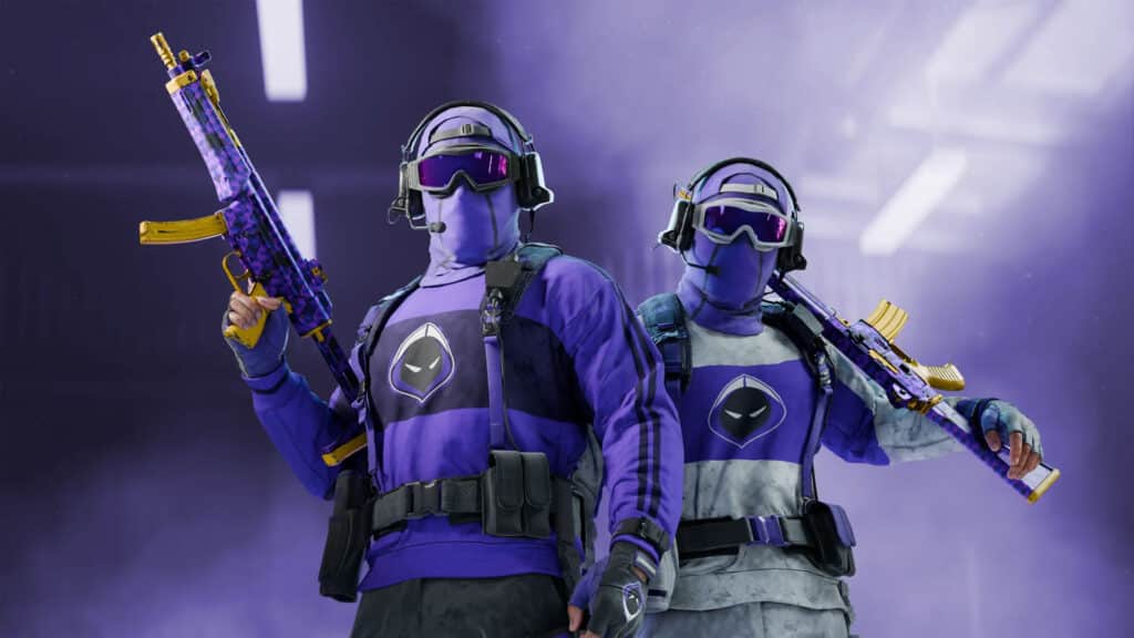 Image of Call of Duty player models wearing Los Angeles Guerrillas M8 skins