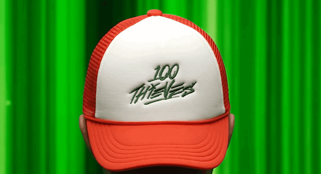 100 Thieves x Pokémon themed cap 2025