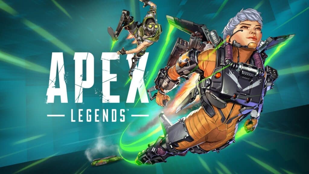 Apex Legends Season 27 Amped key art featuring Octane and Valkyrie