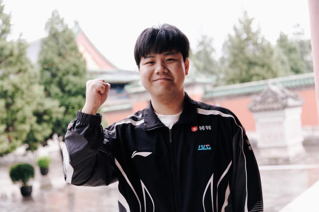 shad0w of Bilibili Gaming at the League of Legends Worlds 2025 Features Day on October 11, 2025 in Beijing, China