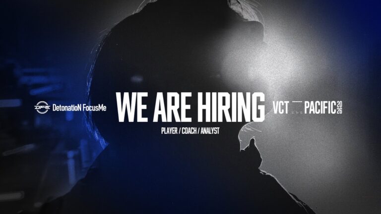 DetonatioN FocusMe recruiting for VCT Pacific 2026