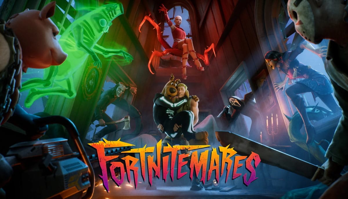 Scooby Doo and other characters on Fortnitemares cover art