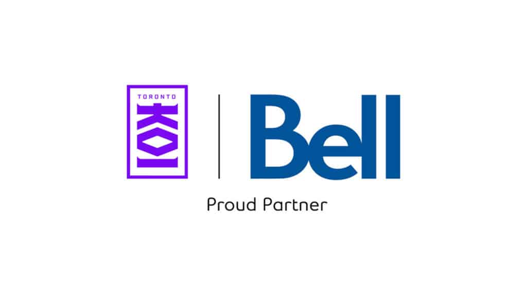 Image of Toronto KOI and Bell logos on a white background