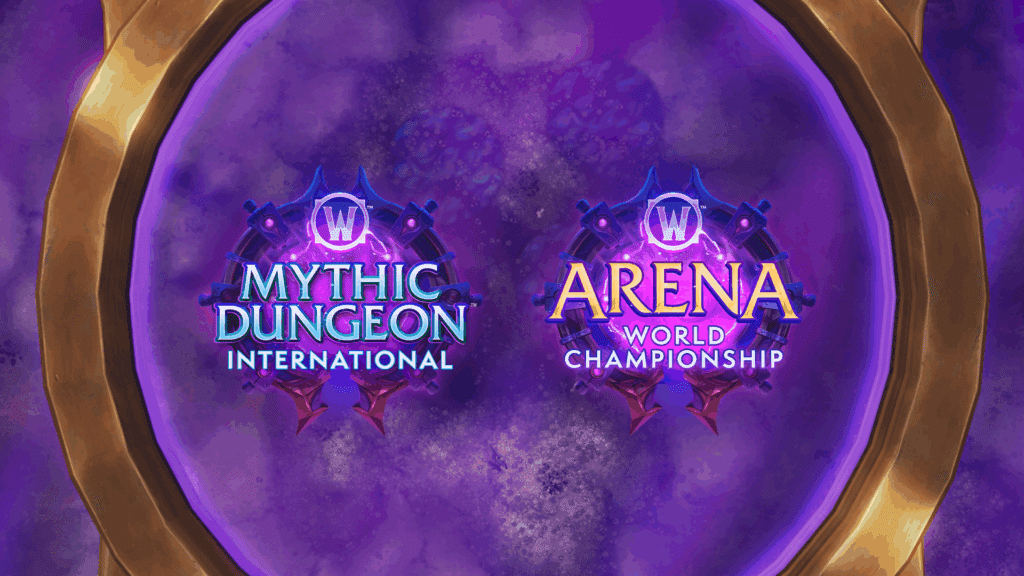 graphic of two wow tournaments