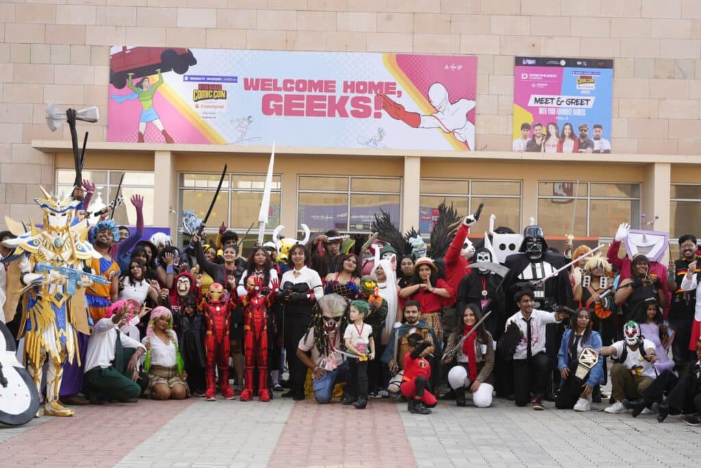 Cosplayers at the Hyderabad Comic Con, Oct 31st -Nov 2nd, 2025
