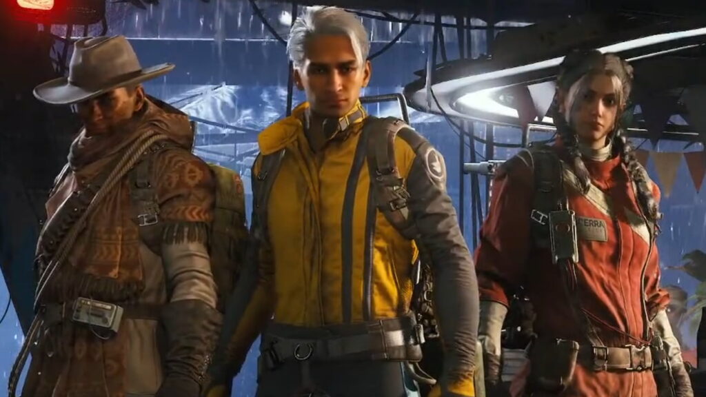 Three Arc Raiders characters stand confidently