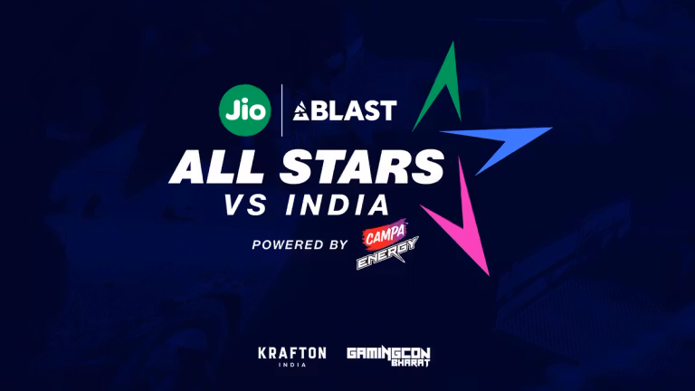 JioBLAST's All Stars vs India Battle Gorunds Mobile India tournament in GamingCon Bharat 2025