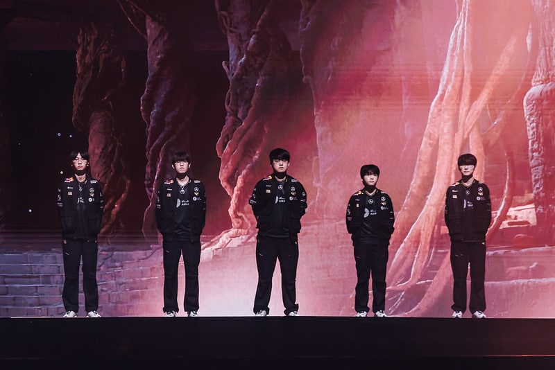 T1 at LoL Worlds 2025