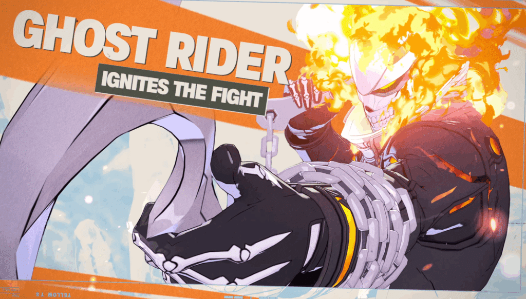 Marvel Tokon Fighting Souls Ghost Rider intro in-game shot