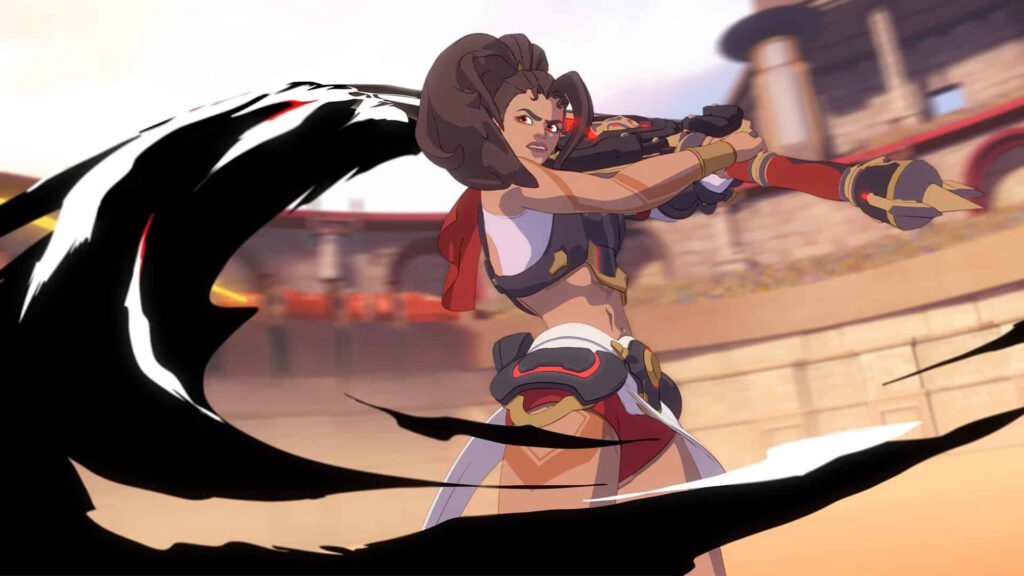 Vendetta from Overwatch 2 using her sword