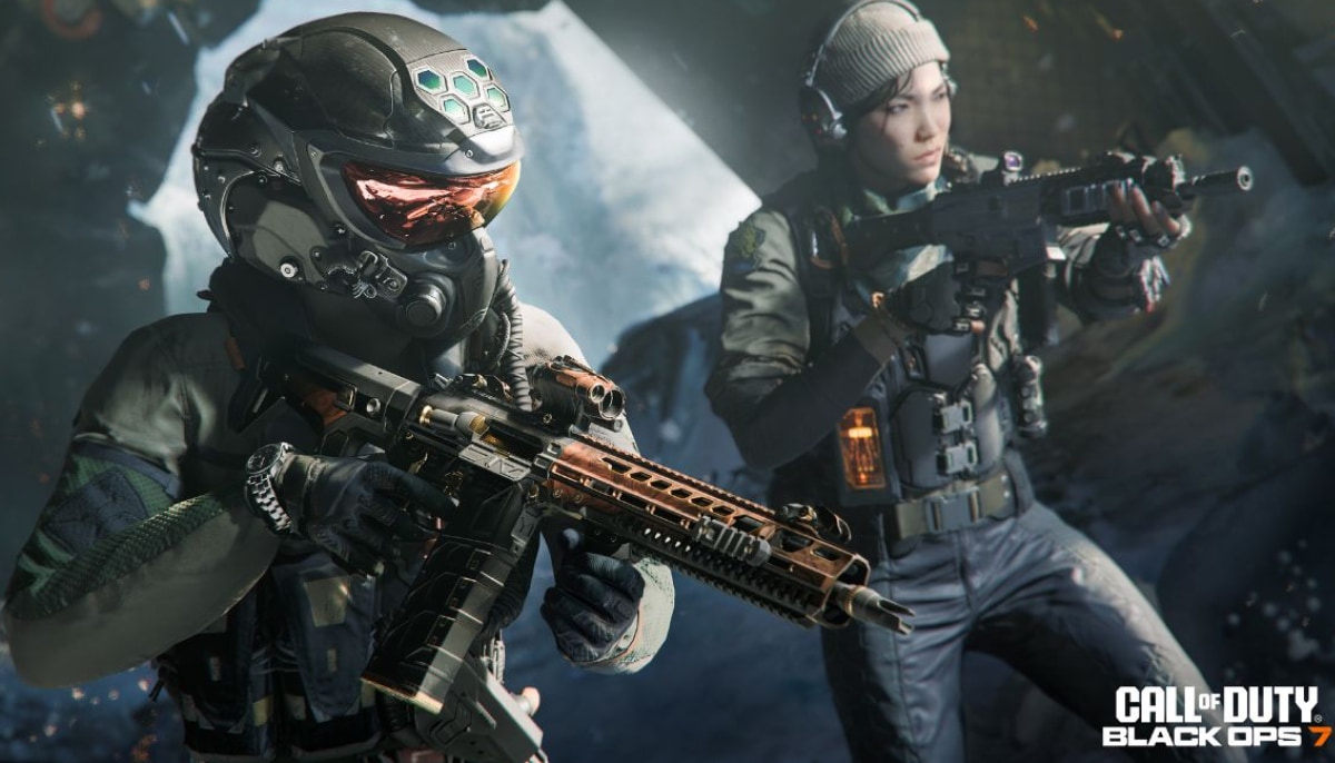 Image of Call of Duty: Black Ops 7 game cover featuring intense action and iconic characters from the franchise