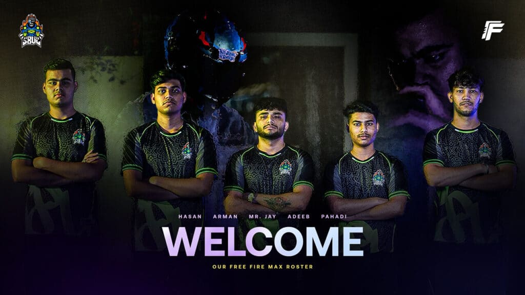 S8Ul Elite roster including former Team Elite Free Fire MAX players announcement graphic
