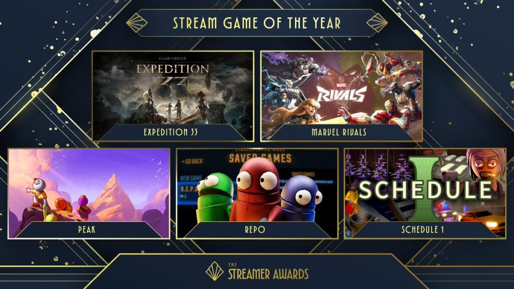 Marvel Rivals nominated at Streamer Awards