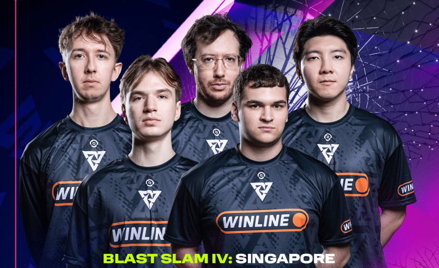 Tundra Esports winning roster of BLAST Slam IV, including Pure, bzm, 33, Ari, and Whitemon