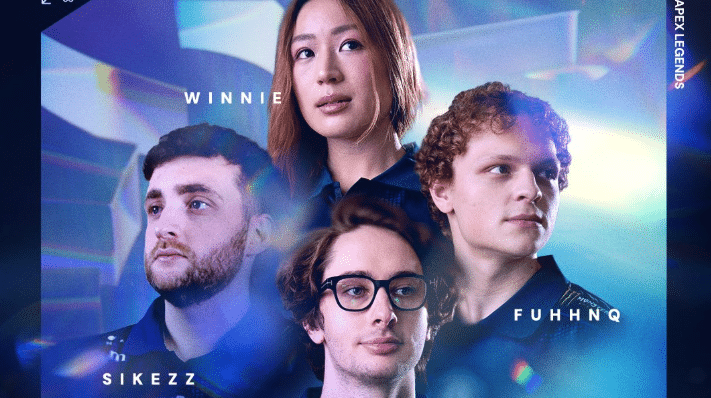 Team Liquid Alienware Apex Legends roster including Zer0, Sikezz, Fuhhnq and Winnie announcement graphic