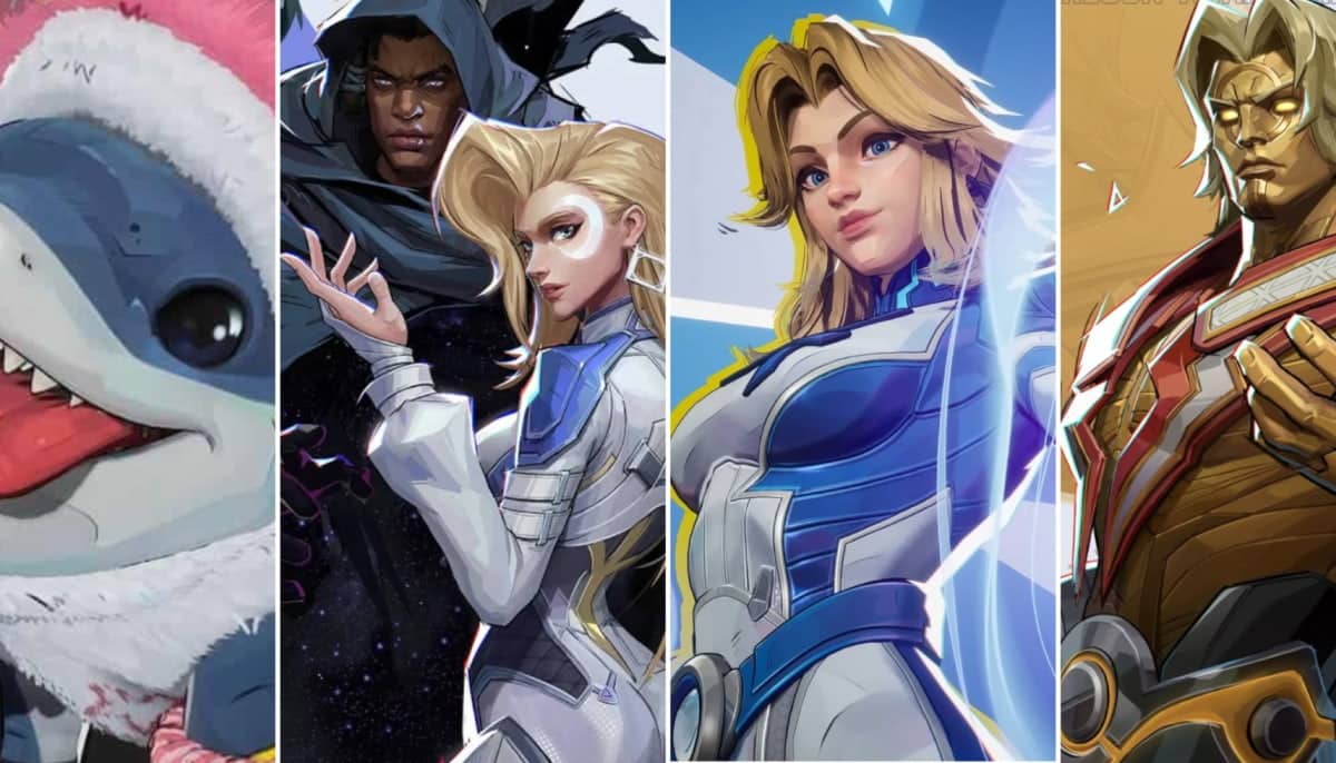 Marvel Rivals characters in a mixed collage
