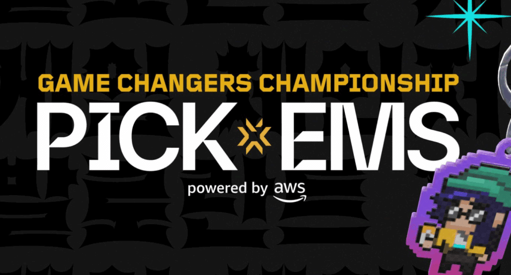 VCT Game Changers Championship 2025 Pick'Ems featuring Gun Buddy charm