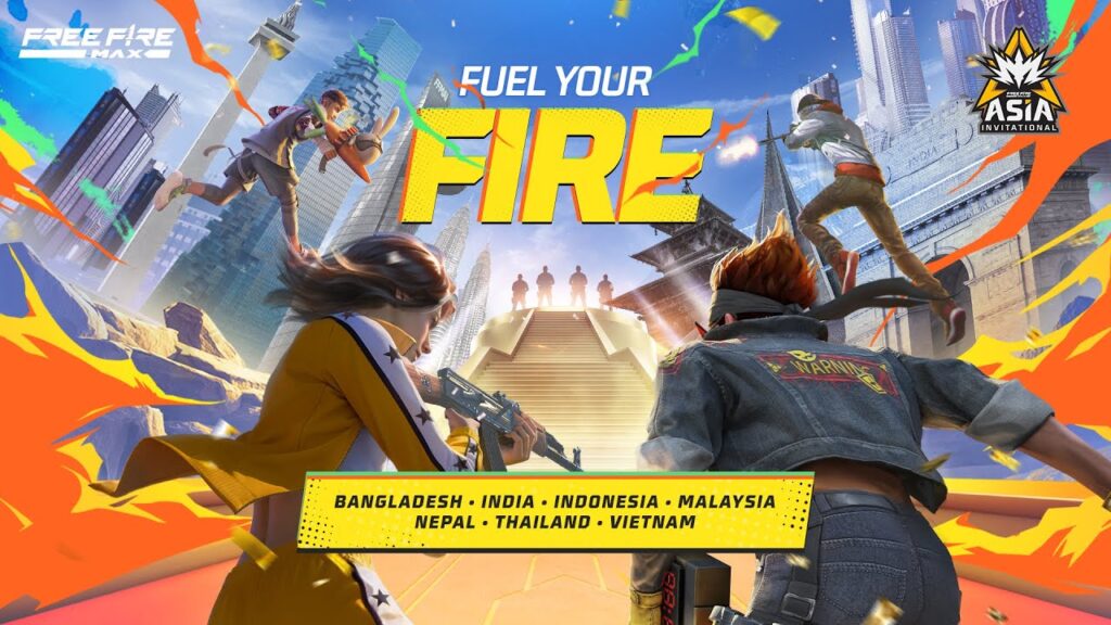 Free Fire MAX Asia Invitational 2025 announcement poster