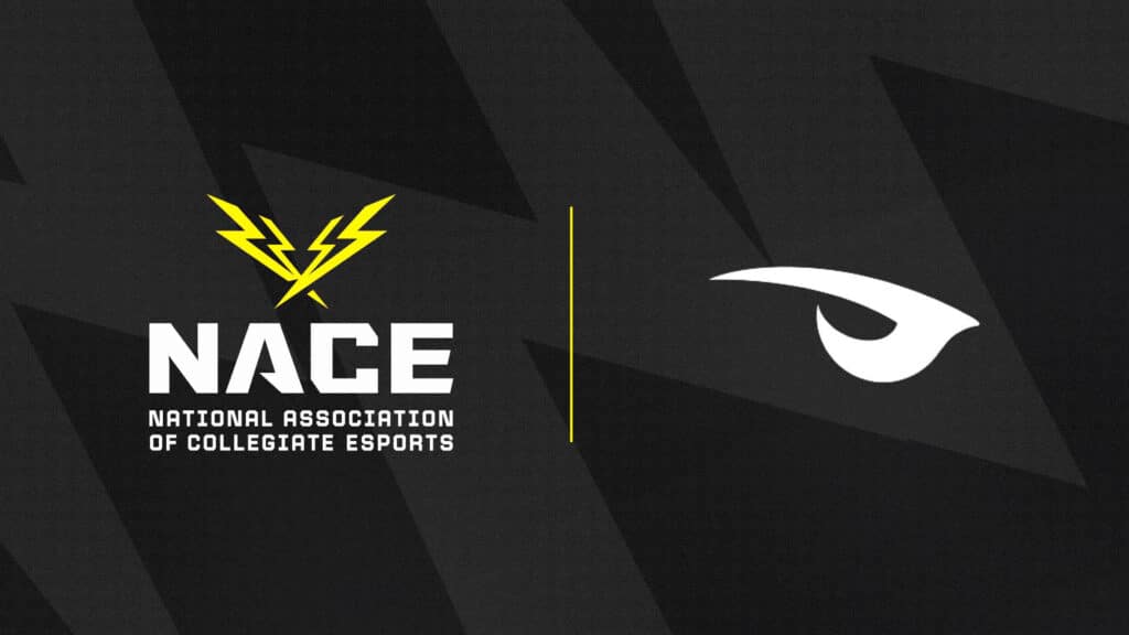 Image of NACE and Raven logos on a dark grey and black background