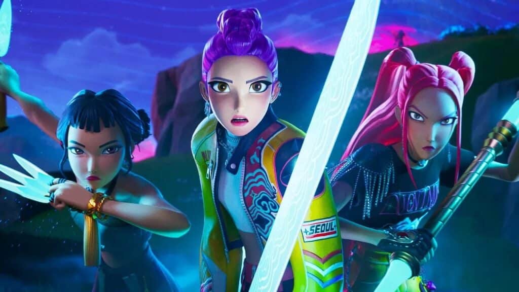 K-Pop Demon Hunters Fortnite characters