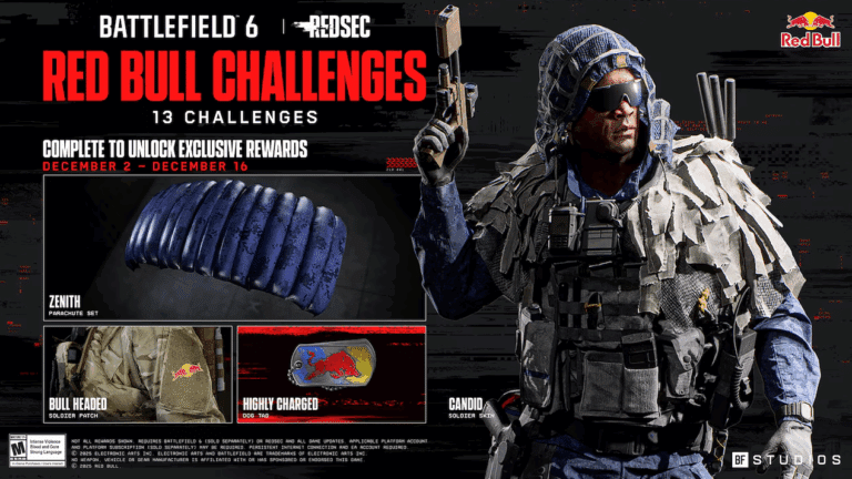 Battlefield 6 launches Red Bull challenges