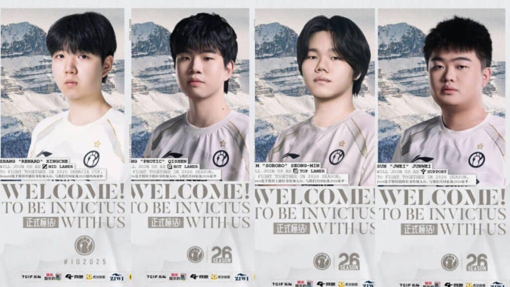 Invictus Gaming unveils major roster shakeup for 2026