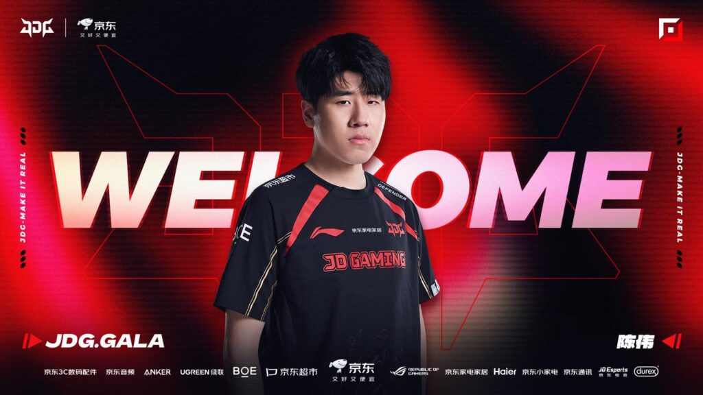 JD Gaming JDG signs GALA, NiP releases LPL roster