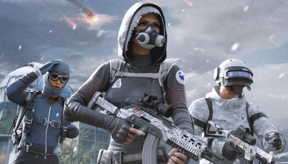 PUBG characters with weapons