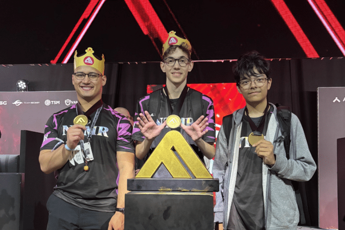 NTMR The Finals champion squad with trophy and medals at 2025 Grand Major in DreamHack Stockholm