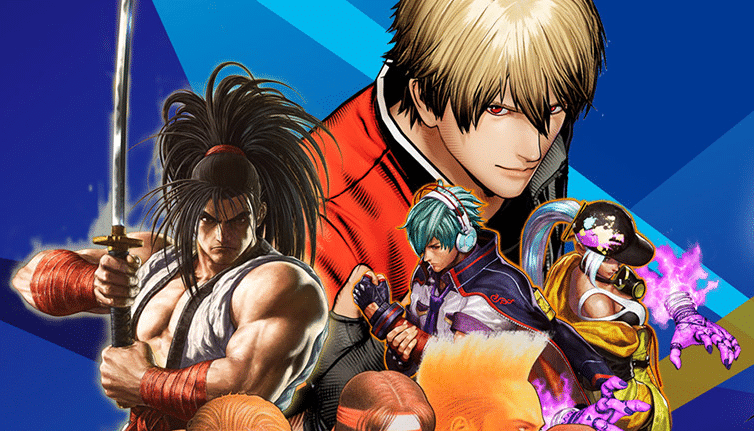 SNK World Championship 2026 FGC title characters from FATAL FURY, Samurai Shodown, King of Fighters and Art of Fighting