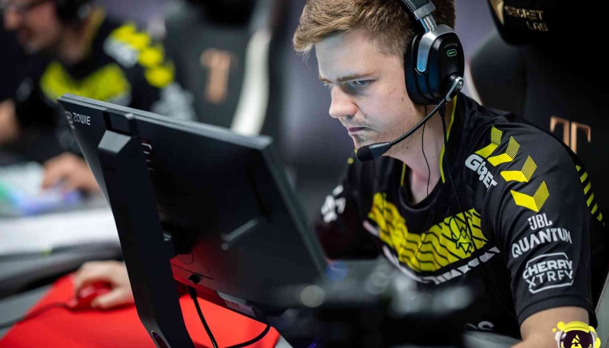 The photo shows Peter “dupreeh” Rasmussen, a well-known Danish professional esports player competing in Counter-Strike 2