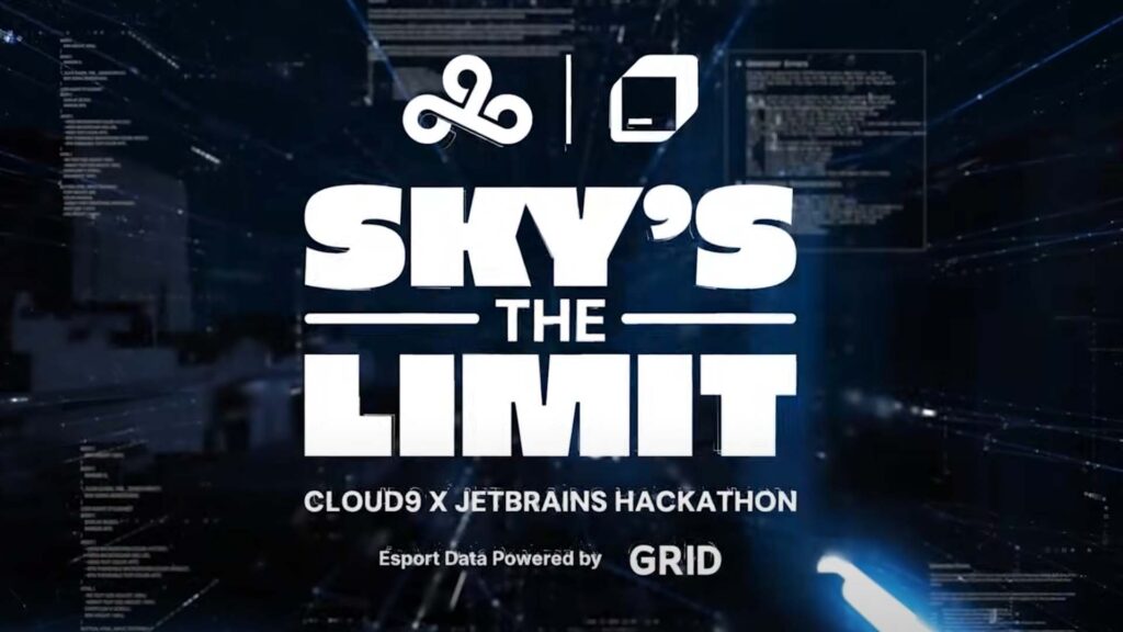 Image of Cloud9 and JetBrains logos above white text on a dark blue background