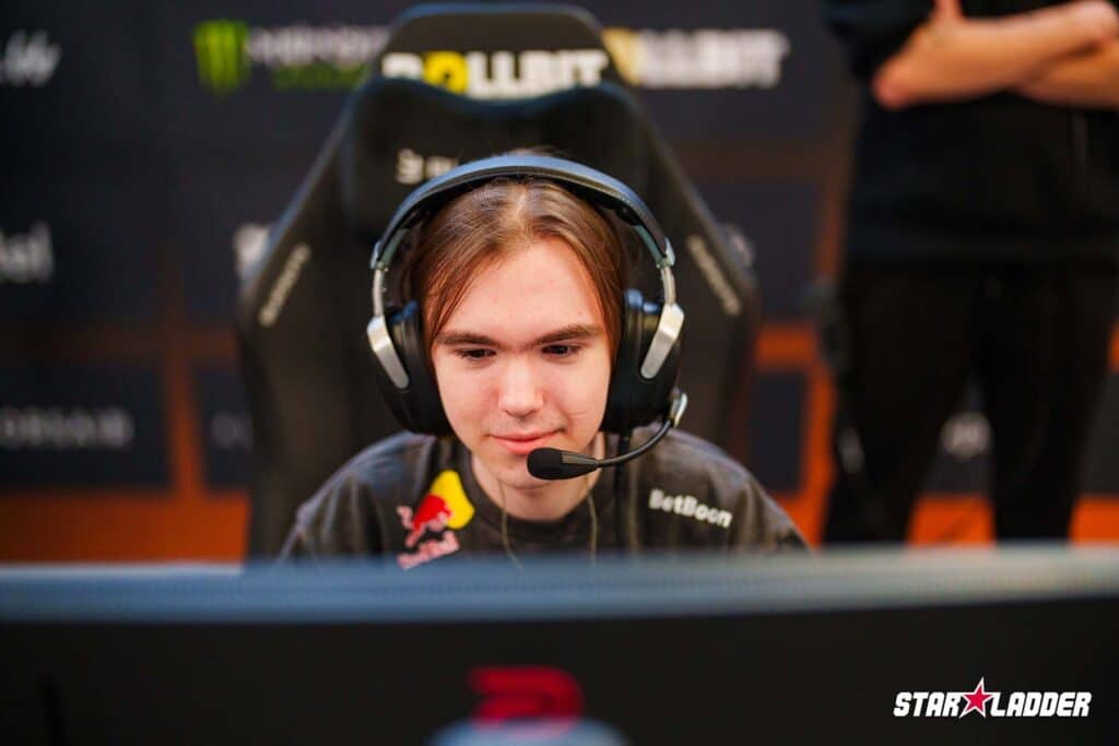 Image of Team Spirit Counter-Strike player Donk competing at StarLadder Budapest Major 2025