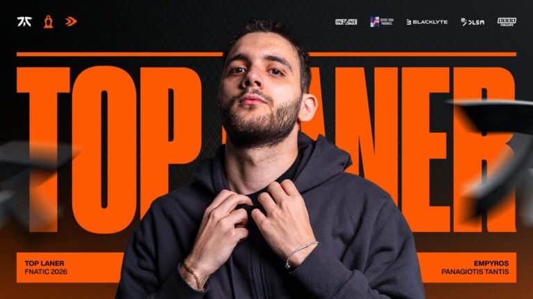 Fnatic announces Empryos signing for LEC 2026 roster