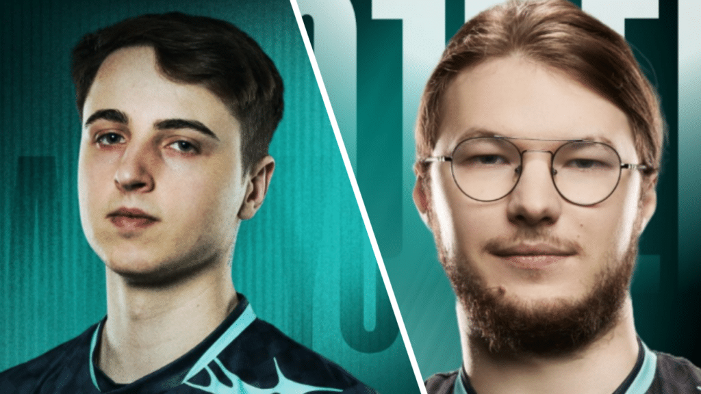 Aurora Gaming photos for ojreins return and Uxako's exit from Apex Legends esports roster
