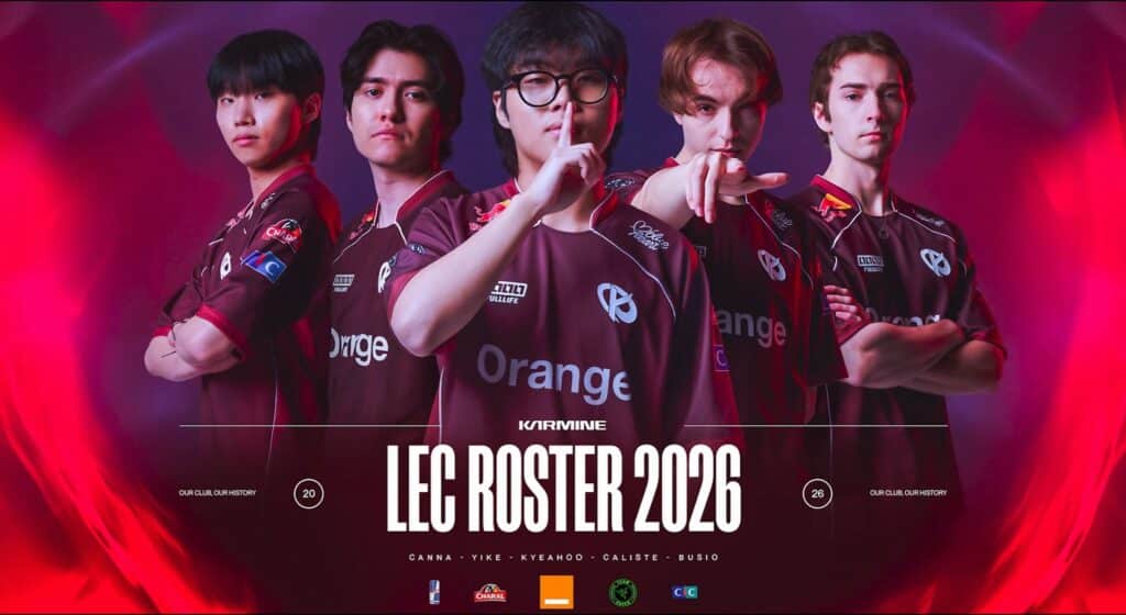 Karmine Corp unveils VCT and LEC 2026 Rosters