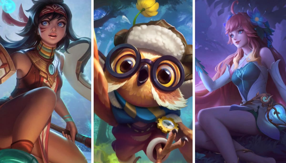 A mixed collage with MLBB characters