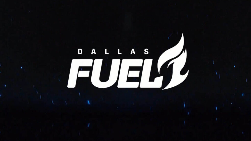 Image of Dallas Fuel logo on a dark blue background