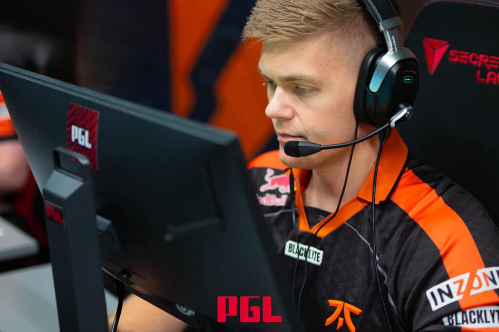 Fnatic Counter-Strike 2 player blameF competing at PGL Counter-Strike esports event