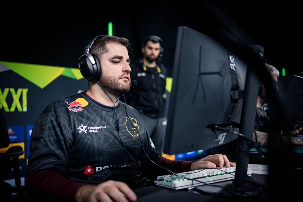 Image of FURIA Counter-Strike player FalleN competing at ESL Pro League event