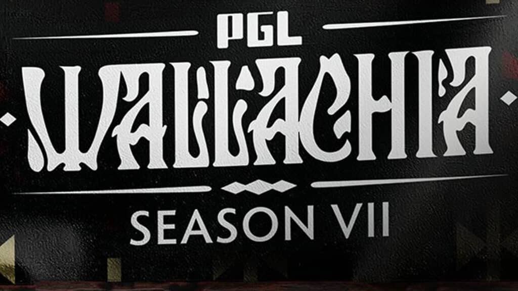 Image of PGL Wallachia Season 7 logo on a black background