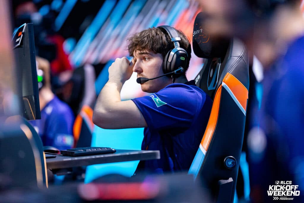 Image of Karmine Corp rocket league player competing at RLCS Kickoff Weekend 2026
