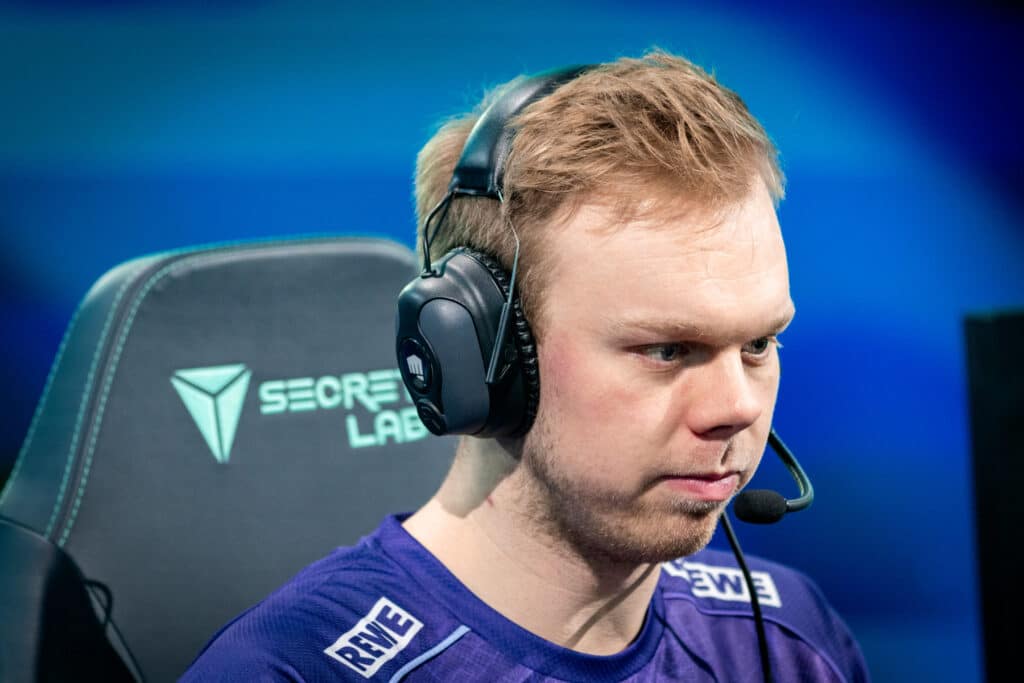 SK GAming Top Laner Wunder at the LEc Versus 2026. Photo by Wojciech Wandzel/Riot Games